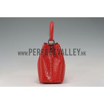 Louis Vuitton Capuciness Crocodile Leather Red MM 607549