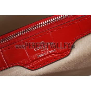 Louis Vuitton Capuciness Crocodile Leather Red MM 607549