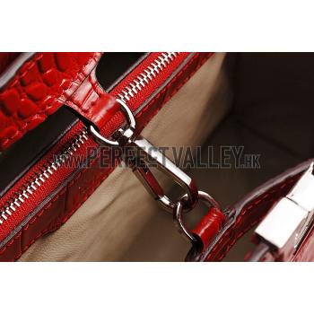 Louis Vuitton Capuciness Crocodile Leather Red MM 607549