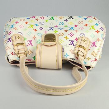 Cheap Louis Vuitton Monogram Multicolore M93554 White Canvas Cross Body Bag