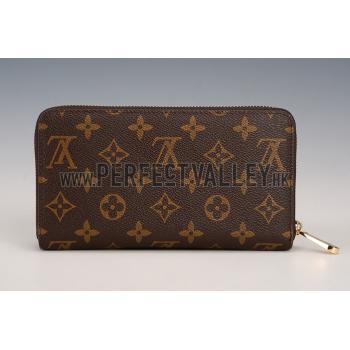 Louis Vuitton Monogram V Motif Zippy Wallet Rose Pink Replica