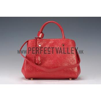 Louis Vuitton Montaigne Empreinte BB Red 607870