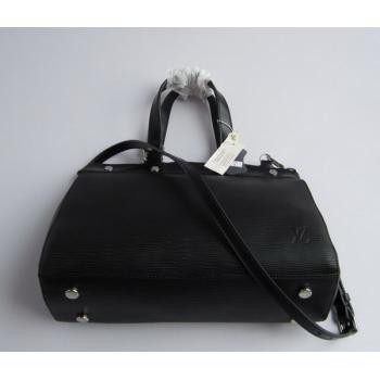 Cheap Louis Vuitton EPI Leather M40330 Black Medium Ladies Handbags Replica