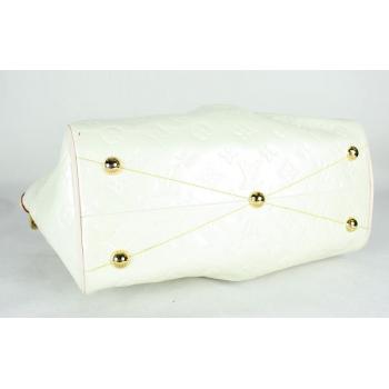 Cheap Louis Vuitton Monogram Vernis M40144 White Enamel Large Bag