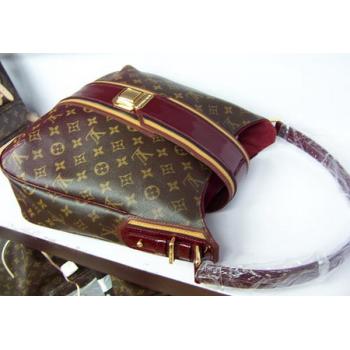 Louis Vuitton Monogram Mirage M95579 Red Cow Leather Large Bags