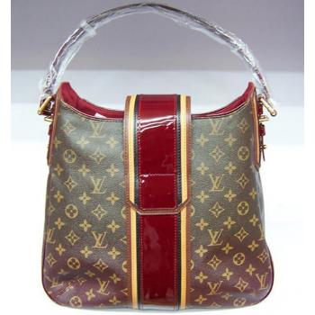 Louis Vuitton Monogram Mirage M95579 Red Cow Leather Large Bags