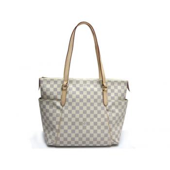 Cheap Louis Vuitton Damier Canvas N51263 White Canvas Ladies