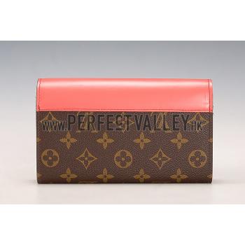 Louis Vuitton Monogram Totem Chain Wallet Flamingo