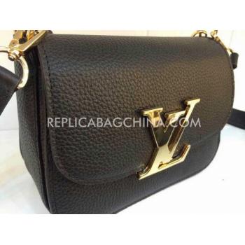 Louis Vuitton Handbag Calfskin Shoulder Bag Black