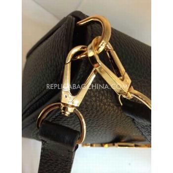 Louis Vuitton Handbag Calfskin Shoulder Bag Black