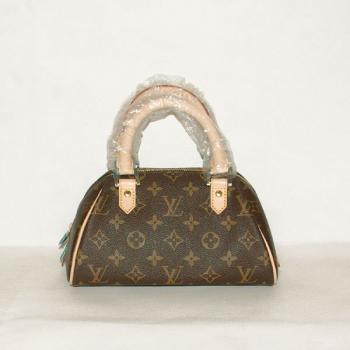 Replica Louis Vuitton Monogram Canvas M50202 Brown HandBags Ladies