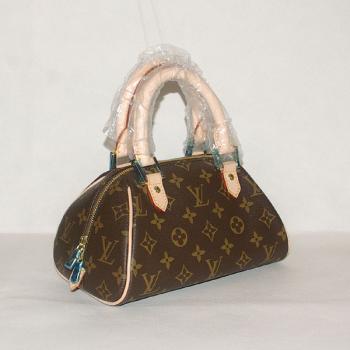 Replica Louis Vuitton Monogram Canvas M50202 Brown HandBags Ladies