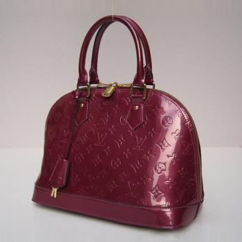 Louis Vuitton Monogram Vernis M93595 Red HandBags Ladies