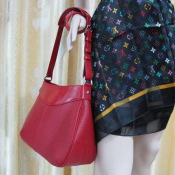 Cheap Louis Vuitton EPI Leather M5927E Red Large 2way