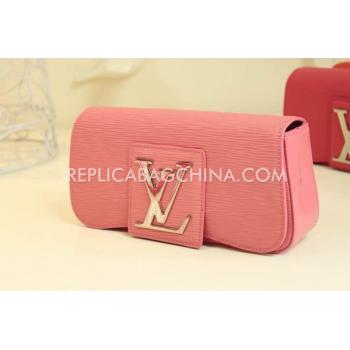 Cheap Louis Vuitton Leather Clutch Wallet Pink