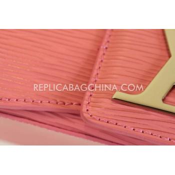 Cheap Louis Vuitton Leather Clutch Wallet Pink