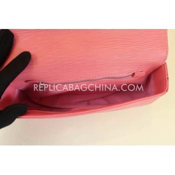 Cheap Louis Vuitton Leather Clutch Wallet Pink