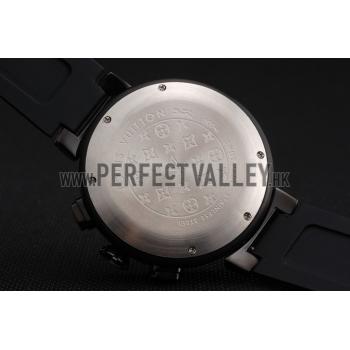 Louis Vuitton Tambour LV Cup Regate White Dial Black PVD Case Black Rubber Strap