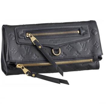 Louis Vuitton Monogram Empreinte M93425 Black Evening Bag Ladies