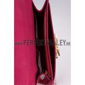 Louis Vuitton Monogram Vernis Neo Sobe Clutch Louise Red Replica