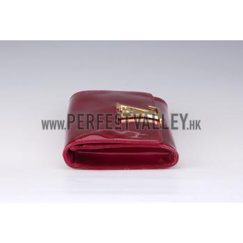 Louis Vuitton Monogram Vernis Neo Sobe Clutch Louise Red Replica