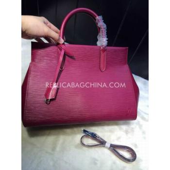 Louis Vuitton Handbag Calfskin Red