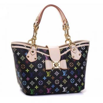 Louis Vuitton Monogram Multicolore M40308 Canvas Medium HandBags