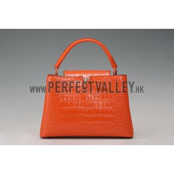 Louis Vuitton Capuciness Crocodile Leather OrangeMM 607548 Replica