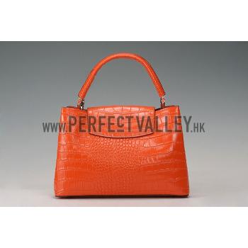 Louis Vuitton Capuciness Crocodile Leather OrangeMM 607548 Replica