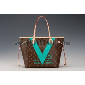 Louis Vuitton Neverfull Monogram V Turquise