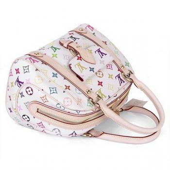 Louis Vuitton Monogram Multicolore M40096 White Canvas Ladies Handbags