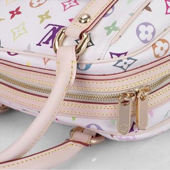 Louis Vuitton Monogram Multicolore M40096 White Canvas Ladies Handbags