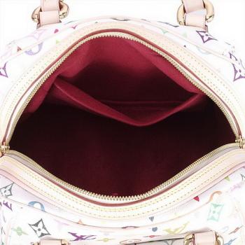 Louis Vuitton Monogram Multicolore M40096 White Canvas Ladies Handbags