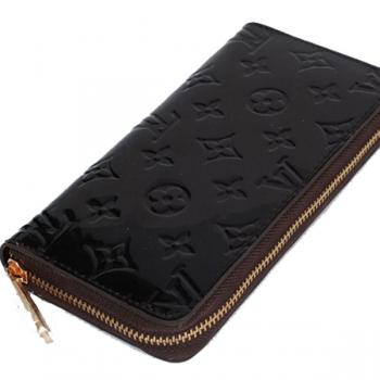 Louis Vuitton Monogram Vernis M93575 Coffee Enamel Ladies Wallet