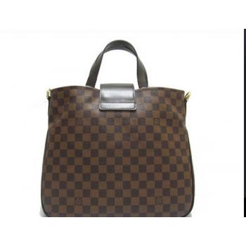 Cheap Louis Vuitton Damier Canvas N41177 Brown Cow Leather 2way