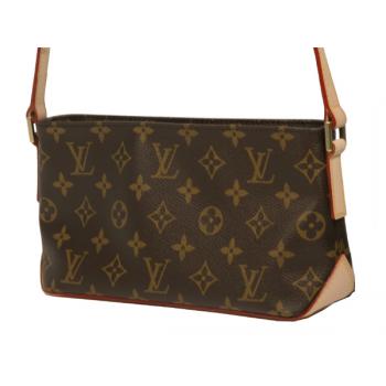 Louis Vuitton Monogram Canvas M51240 Brown Cow Leather Ladies Bag