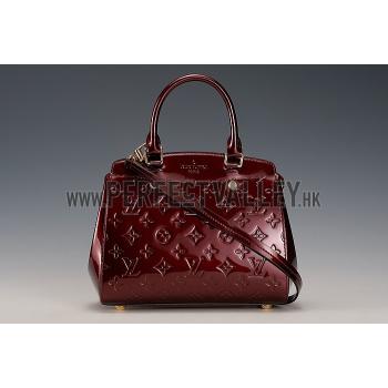 Louis Vuitton Brea Monogram Vernis PM Bag Dark Red Replica