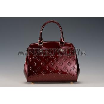 Louis Vuitton Brea Monogram Vernis PM Bag Dark Red Replica