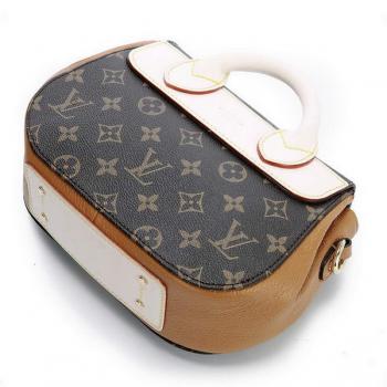 Louis Vuitton Monogram Canvas M40578 Black Cow Leather 2way