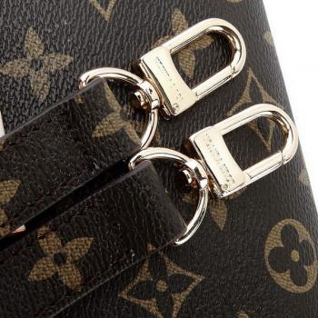 Louis Vuitton Monogram Canvas M40578 Black Cow Leather 2way