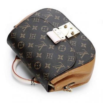 Louis Vuitton Monogram Canvas M40578 Black Cow Leather 2way