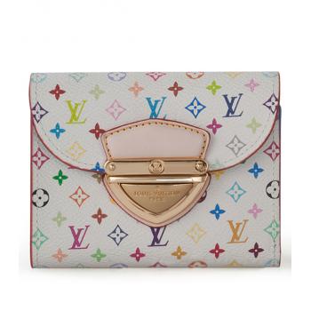 Louis Vuitton Monogram Multicolore M58085 Canvas Wallet Ladies