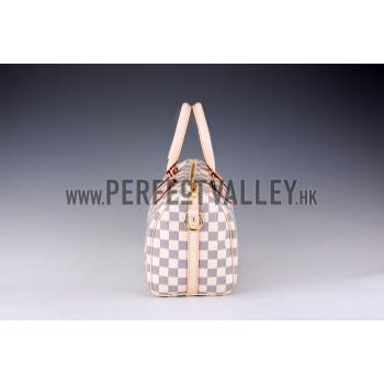 Cheap Louis Vuitton Damier Azur Speedy 25 with Shoulder Strap