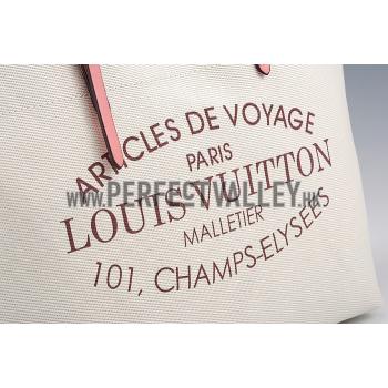 Louis Vuitton Cabas Canvas Bag Corail  607765