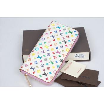 Louis Vuitton Monogram Multicolore M60017 White Small Wallet Replica