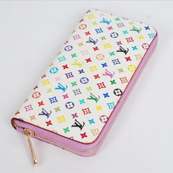 Louis Vuitton Monogram Multicolore M60017 White Small Wallet Replica