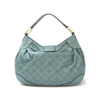 Louis Vuitton Mahina Leather M93444 Blue Cow Leather Ladies Handbags