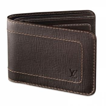 Louis Vuitton Utah Leather M92074 Cow Leather Small Mens Wallet Replica