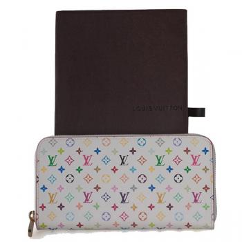 Louis Vuitton Monogram Multicolore M60241 Canvas Small Ladies Wallet