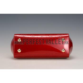 Louis Vuitton Brea Monogram Vernis PM Bag Red